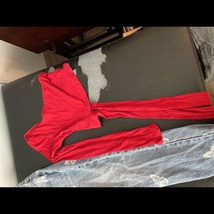 Garage red long sleeve